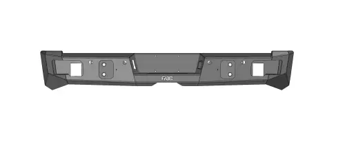 Flog Industries - FIDS-D2535-1018R | Flog Steel Demon Series Base Rear Bumper NO Parking Sensors (2010-2018 Ram 2500, 3500 Pickup)