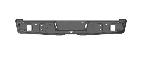 Flog Industries - FIDS-F2535-0507R-S | Flog Steel Demon Series Base Rear Bumper WITH Parking Sensors (2005-2007 F250, F350 Super Duty)