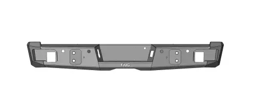 Flog Industries - FIDS-F2535-0810R | Flog Steel Demon Series Base Rear Bumper (2008-2010 F250, F350 Super Duty)