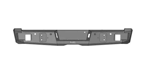 Flog Industries - FIDS-F2535-1116R-S | Flog Steel Demon Series Base Rear Bumper WITH Parking Sensors (2011-2016 F250, F350 Super Duty)