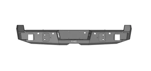 Flog Industries - FIDS-F2545-1722R | Flog Steel Demon Series Base Rear Bumper NO Parking Sensors (2017-202022 F250, F350, F450 Super Duty)