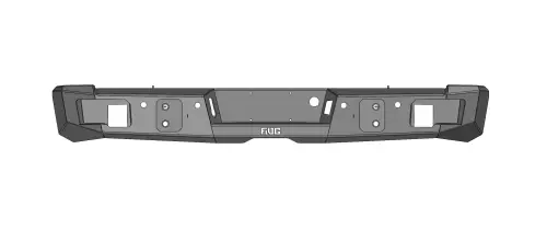 Flog Industries - FIDSS-G1500-1415R-S | Flog Steel Demon Series Base Rear Bumper WITH Parking Sensors (2014-2015 Sierra 1500)