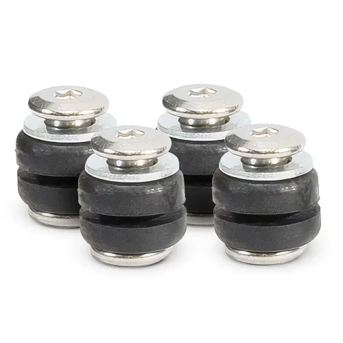 VIAIR - 96001 | VIAIR Improved Compressor Vibration Isolators In Silver For C Models And Dual Packs | Set of 4, For Series 90/100/200/300/400/450