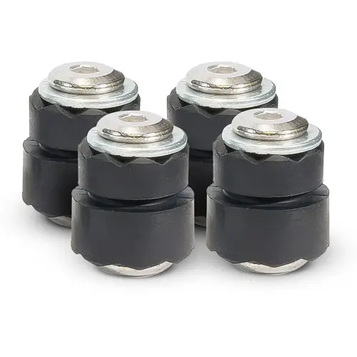 VIAIR - 96005 | VIAIR Improved Compressor Vibration Isolators In Silver For C Models And Dual Packs | Set of 4, For Series 425/485 Gen 2