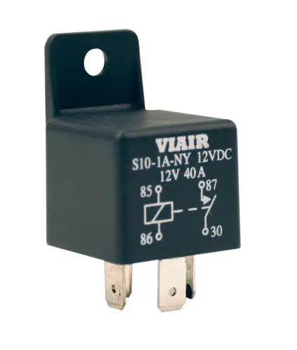 VIAIR - 93940 | VIAIR Relay With Molded Mounting Tab | Standard, 40A, 12V