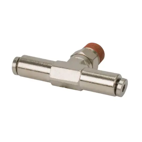 VIAIR - 11814 | VIAIR Swivel T Push To Connect Fitting | Pack Of 2, 1/8" NPT (M) To 1/8" To 1/8" Airline