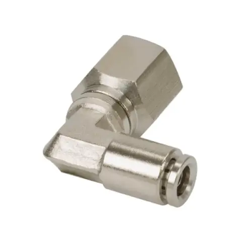 VIAIR - 11454 | VIAIR 90 Degree Swivel Elbow Push To Connect Fitting | Pack Of 2, 1/8" NPT (F), 1/4" Airline