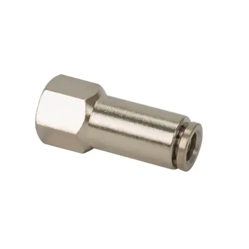 VIAIR - 11878 | VIAIR Straight Push To Connect Fitting | Pack Of 2, 1/8" NPT (F), 1/8" Airline