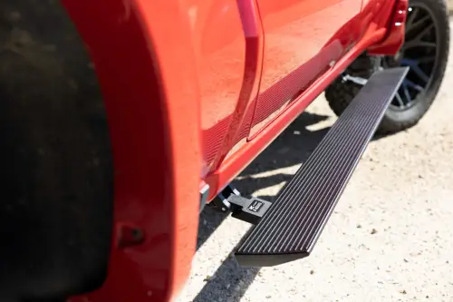 Rough Country - PSR51920 | Rough Country Power Retractable Running Boards With LED Lights (2019-2025 Silverado, Sierra 1500, 2500 HD, 3500 HD 2WD/4WD | Crew Cab)