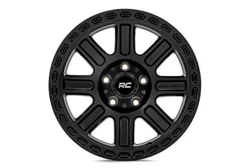 Rough Country - 84172512 | Rough Country 84 Series Wheel | Gloss Black | 17x8.5 | 6x5.5 | +25mm