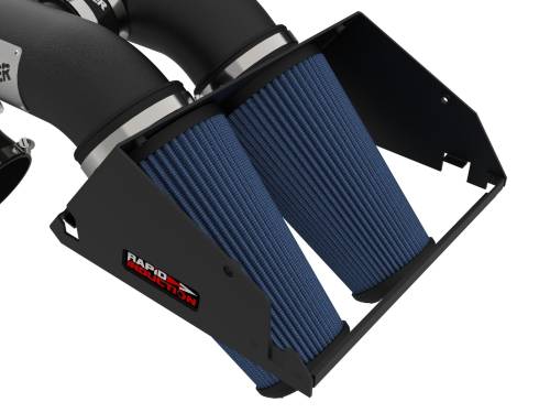 aFe Power - 52-10015R | AFE Power Rapid Induction Col Air Intake System w/ Pro 5R Filter 2021-2024 Raptor V6-3.5L (tt)