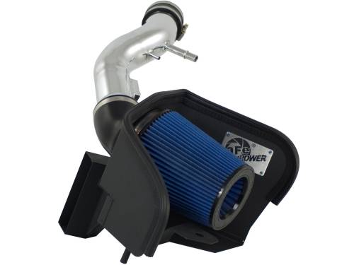 aFe Power - 54-12102-P | AFE Power Magnum Force Stage-2 Cold Air Intake System w/ Pro 5R Filter Polished 2011-2014 Mustang V6-3.7L