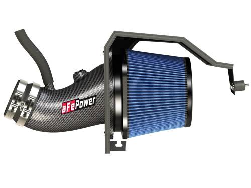 aFe Power - 54-12172-C | AFE Power Track Series Stage-2 Carbon Fiber Intake System w/ Pro 5R Filter 2011-2023 Challenger, Charger,  Chrysler 300 SRT8, SRT V8-6.4L HEMI