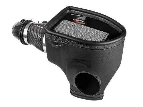 aFe Power - 57-10001D | AFE Power Track Series Stage-2 Carbon Fiber Intake System w/ Pro DRY S Filter 2018 Challenger SRT Demon, 2019-2023 SRT Hellcat Redeye V8-6.2L(sc)