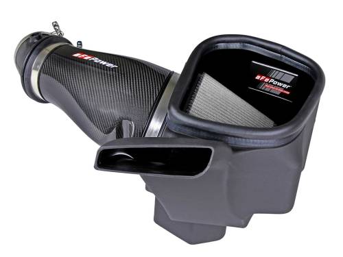 aFe Power - 57-10002D | AFE Power Track Series Stage-2 Carbon Fiber Intake System w/ Pro DRY S Filter 2018 Grand Cherokee Trackhawk WK2 V8-6.2L (sc)