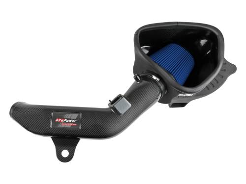 aFe Power - 57-10004R | AFE Power Track Series Stage-2 Carbon Fiber Intake System w/ Pro 5R Filter 2016-2018 M2 (F87) L6-3.0L (t) N55