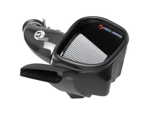 aFe Power - 57-10014D | AFE Power Track Series Stage-2 Carbon Fiber Intake System w/ Pro DRY S Filter 2012-2021 Grand Cherokee WK2, 2018-2024 Durango SRT V8-6.4L HEMI