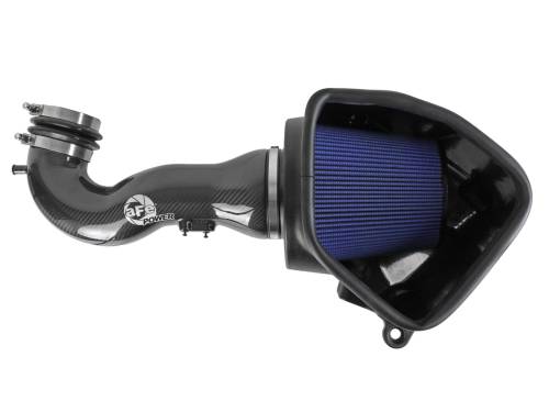 aFe Power - 57-10015R | AFE Power Track Series Stage-2 Carbon Fiber Intake System w/ Pro 5R Filter 2019-2024 Silverado, Sierra 1500, Suburban, Tahoe, Yukon V8-5.3/6.2L