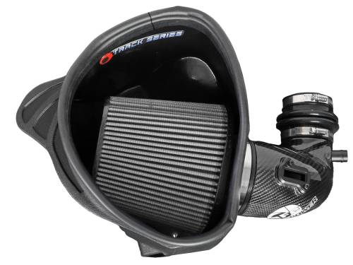 aFe Power - 57-10017D | AFE Power Track Series Stage-2 Carbon Fiber Intake System w/ Pro DRY S Filter 2020-2024 Z4 M40i (G29) L6-3.0L (t) B58