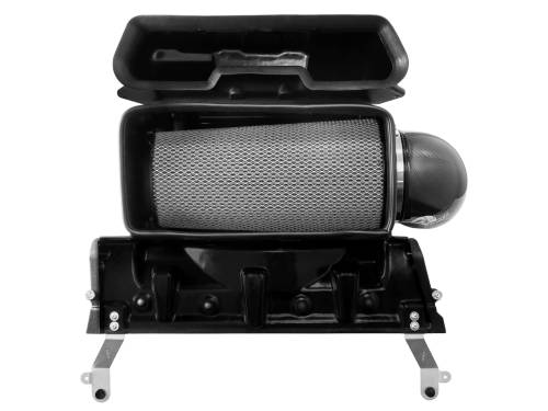 aFe Power - 57-10022D | AFE Power Track Series Stage-2 Carbon Fiber Intake System w/ Pro DRY S Filter 2021-2024 Ram 1500 TRX V8-6.2L (sc)