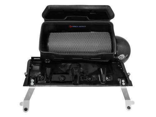 aFe Power - 57-10022K | AFE Power Track Series Stage-2 Carbon Fiber Intake System w/ Pro 5R Filter Black 2021-2024 Ram 1500 TRX V8-6.2L (sc)