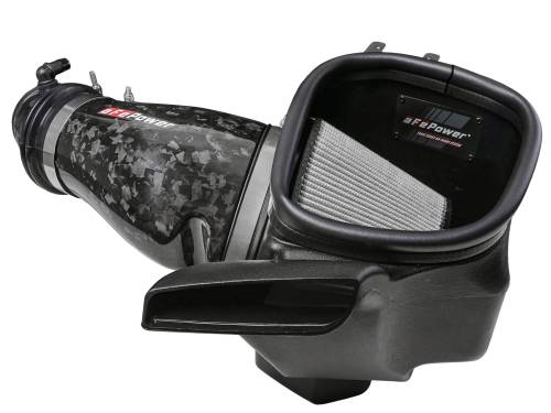 aFe Power - 57-10028D | AFE Power Track Series Stage-2 Carbon Fiber Intake System w/ Pro DRY S Filter 2021-2024 Durango SRT Hellcat V8-6.2L (sc)