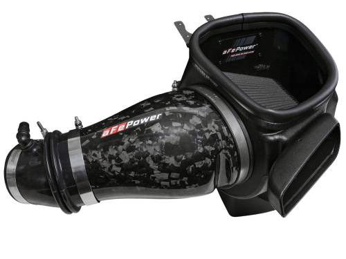 aFe Power - 57-10028K | AFE Power Track Series Stage-2 Carbon Fiber Intake System w/ Pro 5R Filter Black 2021-2024 Durango SRT Hellcat V8-6.2L (sc)