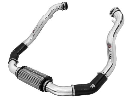 aFe Power - TA-3017P | Takeda Stage-2 Cold Air Intake System w/ Pro DRY S Filter Polished 2009-2020 370Z V6-3.7L