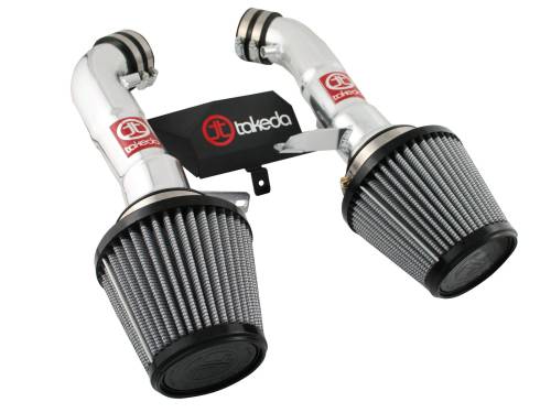 aFe Power - TR-3009P | Takeda Stage-2 Cold Air Intake System w/ Pro DRY S Filter Polished 2009-2020 370Z V6-3.7L