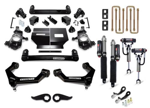 Cognito Motorsports - 210-P1292 | Cognito 5 Inch Elite Lift Kit with Elka 2.5 Reservior Shocks (2020-2024 Silverado, Sierra 2500 HD, 3500 HD 2WD/4WD)