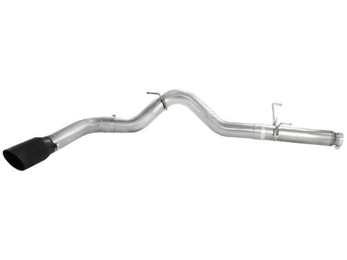 aFe Power - 49-02016-B | AFE Power ATLAS 5 IN Aluminized Steel DPF-Back Exhaust System w/Black Tip (2007-2012 Ram 2500, 3500 Pickup L6-6.7L td)