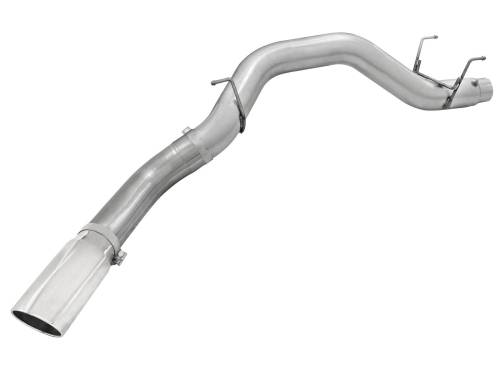 aFe Power - 49-02039-P | AFE Power ATLAS 5 IN Aluminized Steel DPF-Back Exhaust System w/Polished Tip (2013-2018 Ram 2500, 3500 Pickup L6-6.7L td)