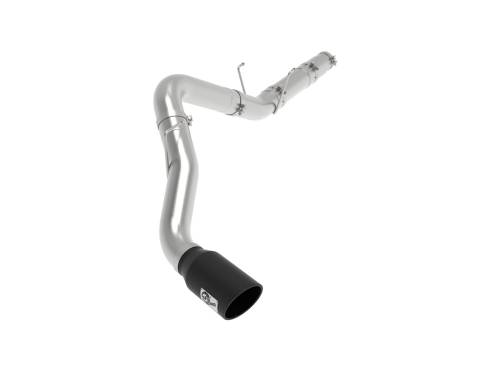 aFe Power - 49-02078-B | AFE Power ATLAS 5 IN Aluminized Steel DPF-Back Exhaust System w/Black Tip (2019-2024 Ram 2500, 3500 Pickup L6-6.7L td)