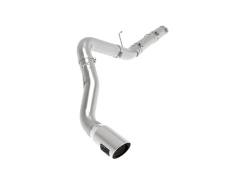 aFe Power - 49-02078-P | AFE Power ATLAS 5 IN Aluminized Steel DPF-Back Exhaust System w/Polished Tip (2019-2024 Ram 2500, 3500 Pickup L6-6.7L td)