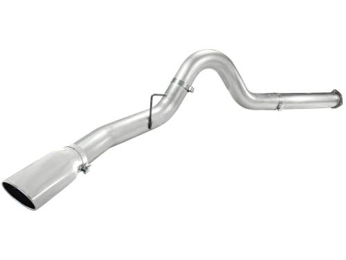 aFe Power - 49-03055-P | AFE Power ATLAS 5 IN Aluminized Steel DPF-Back Exhaust System w/Polished Tip (2011-2014 F250, F350 Super Duty V8-6.7L td)