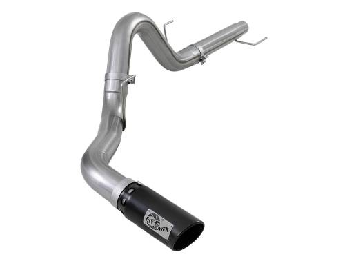 aFe Power - 49-03106-B | AFE Power Atlas 4 IN Aluminized Steel DPF-Back Exhaust System w/ Black Tip (2018-2020 F150 Pickup V6-3.0L td)