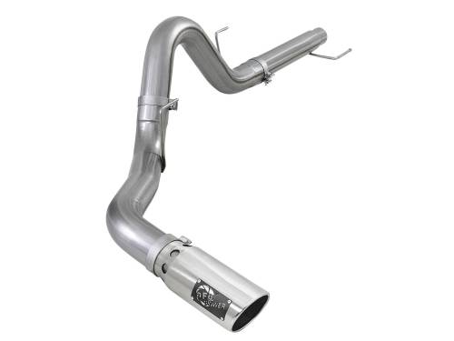 aFe Power - 49-03106-P | AFE Power Atlas 4 IN Aluminized Steel DPF-Back Exhaust System w/ Polished Tip (2018-2020 F150 Pickup V6-3.0L td)