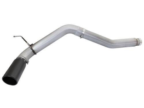 aFe Power - 49-06112-B | AFE Power ATLAS 5 IN Aluminized Steel DPF-Back Exhaust System w/Black Tip (2016-2019 Titan XD V8-5.0L td)