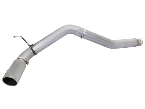 aFe Power - 49-06112-P | AFE Power ATLAS 5 IN Aluminized Steel DPF-Back Exhaust System w/ Polished Tip (2016-2019 Titan XD V8-5.0L td)