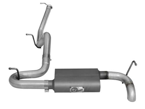 aFe Power - 49-08043 | AFE Power Scorpion 2-1/2 IN Aluminized Steel Cat-Back Hi-Tuck Exhaust System (2007-2018 Wrangler JK V6-3.6L/3.8L)