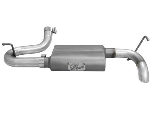 aFe Power - 49-08046 | AFE Power Scorpion 2-1/2 IN Aluminized Steel Axle-Back Hi-Tuck Exhaust System (2007-2018 Wrangler JK V6-3.6L/3.8L)