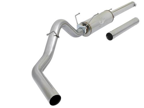 aFe Power - 49-12005 | AFE Power Large Bore-HD 4 IN 409 Stainless Steel Cat-Back Exhaust System w/o Tip (2003-2004 Ram 2500, 3500 Pickup L6-5.9L td)