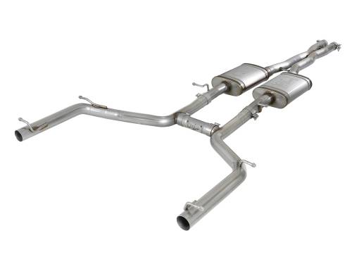 aFe Power - 49-32067 | AFE Power MACH Force-Xp 2-1/2 IN 304 Stainless Steel Cat-Back Exhaust System (2015-2023 Challenger V6-3.6L)