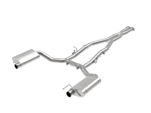 aFe Power - 49-32070 | AFE Power MACH Force-Xp 3 IN 304 Stainless Steel Cat-Back Exhaust System (2015-2023 Charger V8-6.2L sc/6.4L)