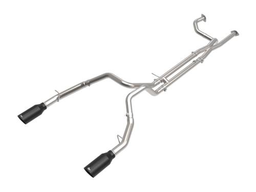 aFe Power - 49-32084-B | AFE Power Vulcan Series 3 IN 304 Stainless Steel Cat-Back Exhaust System w/Black Tip (2021-2024 1500 TRX V8-6.2L sc)