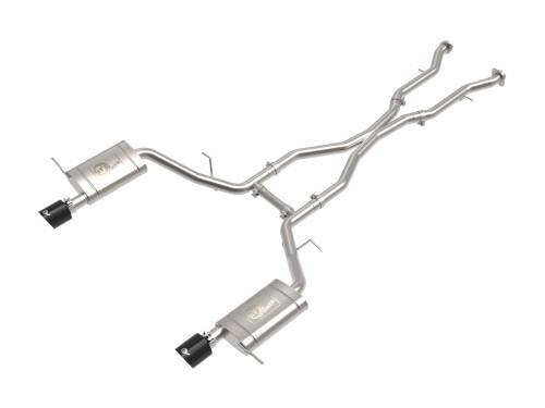 aFe Power - 49-32086-B | AFE Power MACH Force-Xp 304 Stainless Steel Cat-Back Exhaust System w/ Black Tip (2011-2024 Durango V6-3.6L/V8-5.7L)