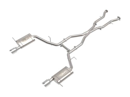 aFe Power - 49-32086-P | AFE Power MACH Force-Xp 304 Stainless Steel Cat-Back Exhaust System w/ Polished Tip (2011-2024 Durango V6-3.6L/V8-5.7L)