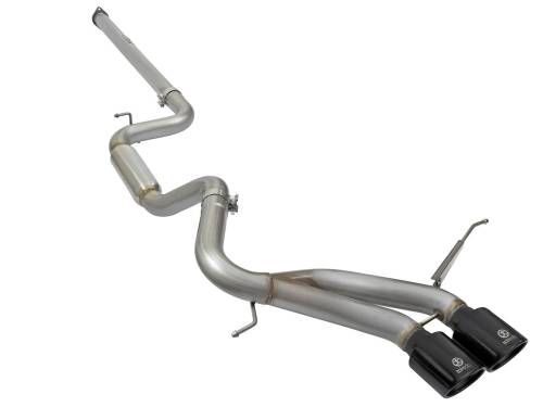 aFe Power - 49-33083-B | AFE Power Takeda 3 IN 304 Stainless Steel Cat-Back Exhaust System w/Black Tip (2013-2018 Focus ST L4-2.0L t)