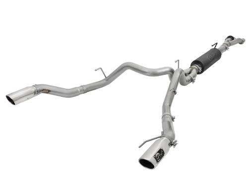 aFe Power - 49-33094-P | AFE Power Rebel Series Cat-Back Exhaust System w/ Polished Tip (2017-2019 F150 Pickup V6-3.5L tt)