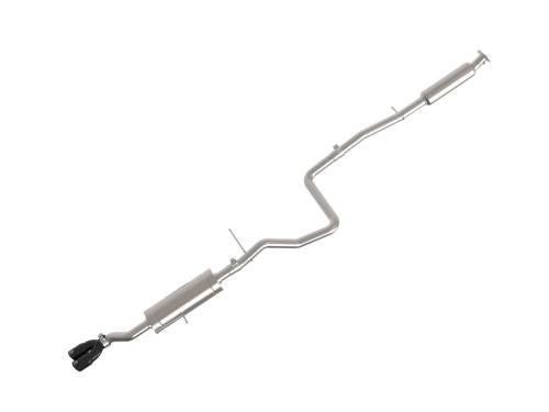 aFe Power - 49-33134-B | AFE Power Takeda 2-1/4 IN 304 Stainless Steel Cat-Back Exhaust System w/ Black Tip (2014-2019 Fiesta L4-1.6L)